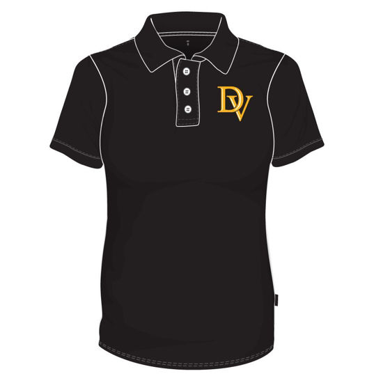 Image sur Polo avec boutons (Noir) - DISCONTINUÉ